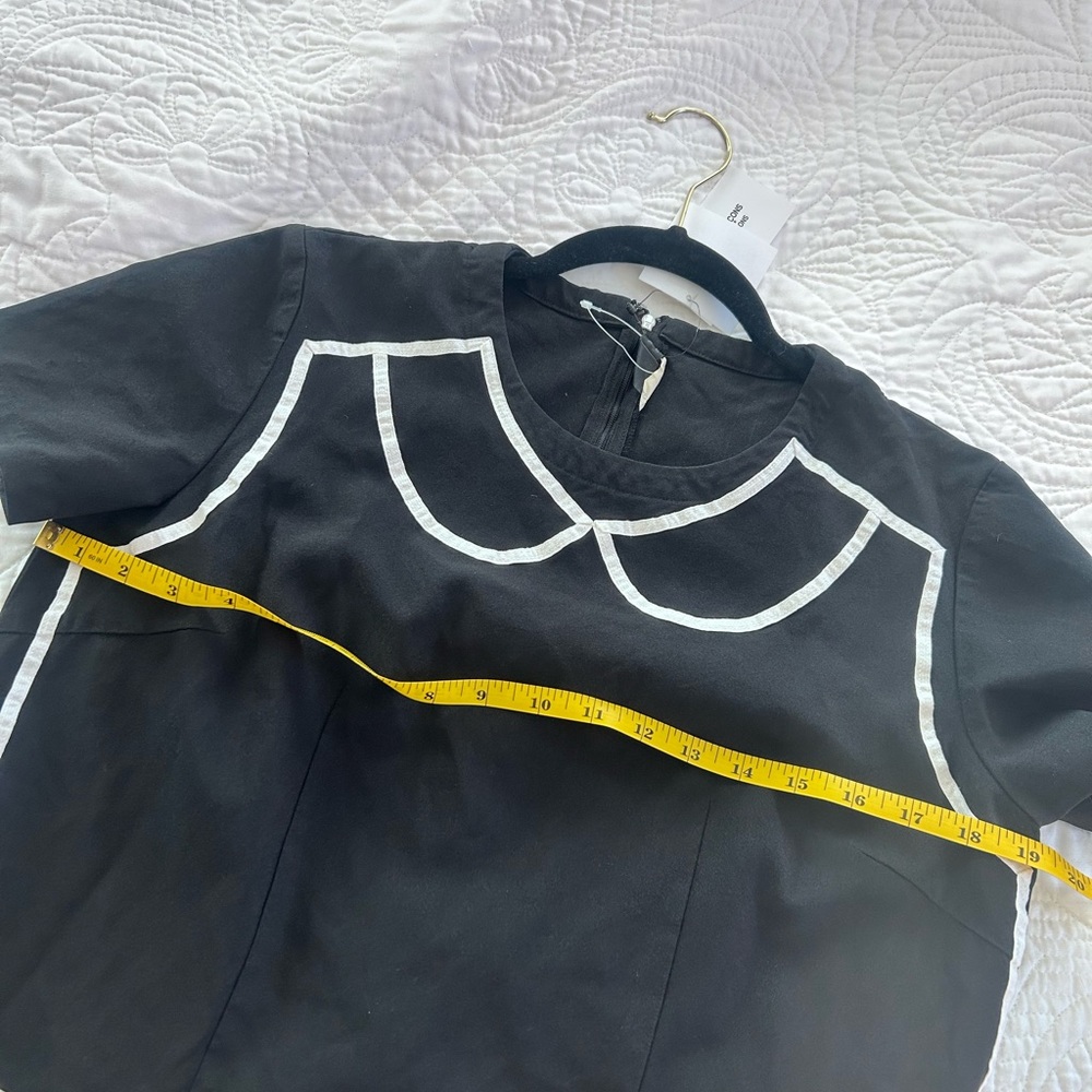 Comme des Garcons Black and White Midi Dress - Picture 7 of 7